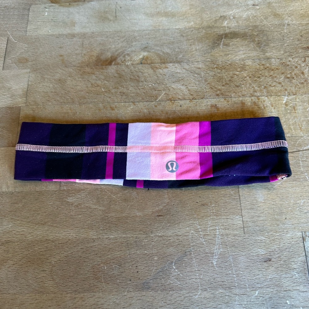 Lulu Lemon headband / one size / pink, purple, navy